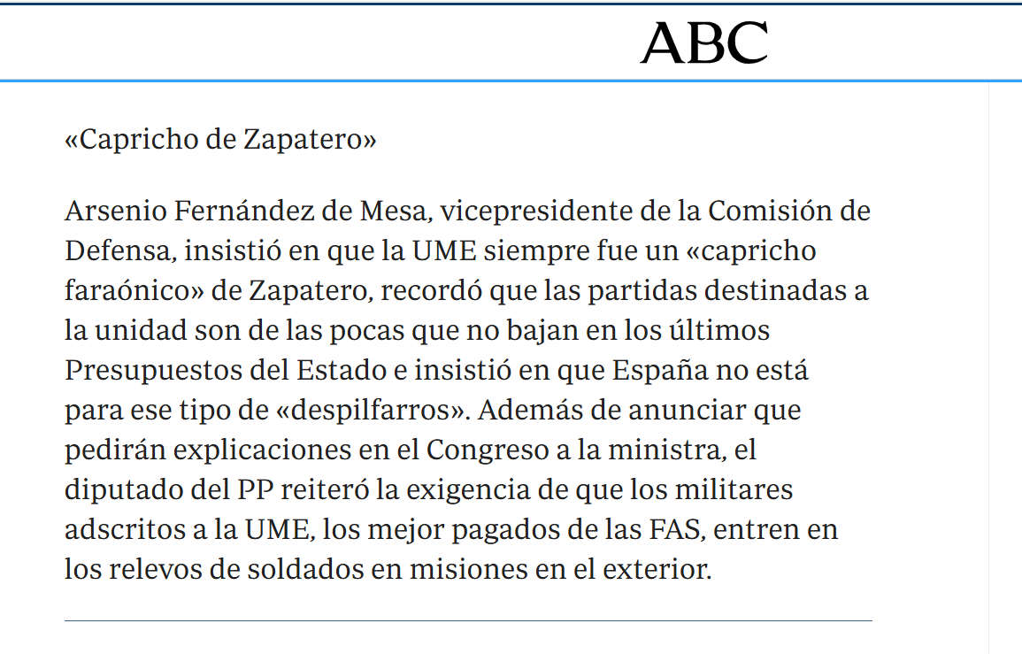 MJouGG's tweet photo. @maarioderueda @BlueRapsberry_ La UME fue extraordinariamente criticada por el PP y ahora pide que vaya a todas partes para poder ahorrarse la gestión de sus competencias. https://t.co/QLN918jwpJ