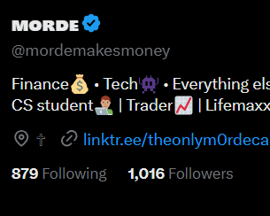 mordemakesmoney's tweet photo. Thank you so much for 1k followers💖✨
Shoutout to all my mutuals📢Let's keep growing🔥
Still actively engaging and following back‼️ https://t.co/nAie8mNK9K