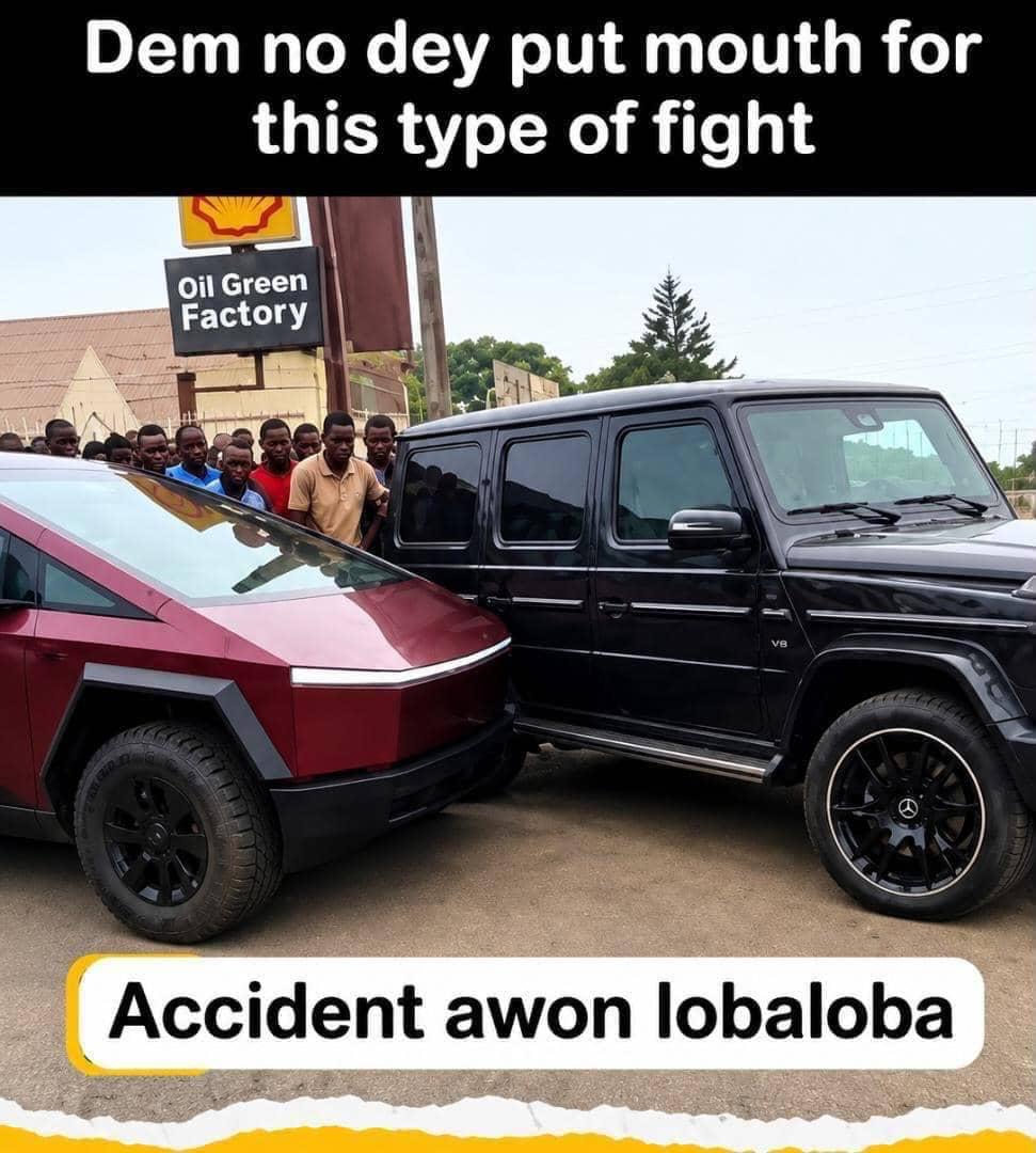 Samueladegboy14's tweet photo. Cyber truck and G wagon
Nothing like "do you know who I am?" 

Two of them na I am that I am😂😂😂😂
#money #fun https://t.co/HMaa8qtSpi