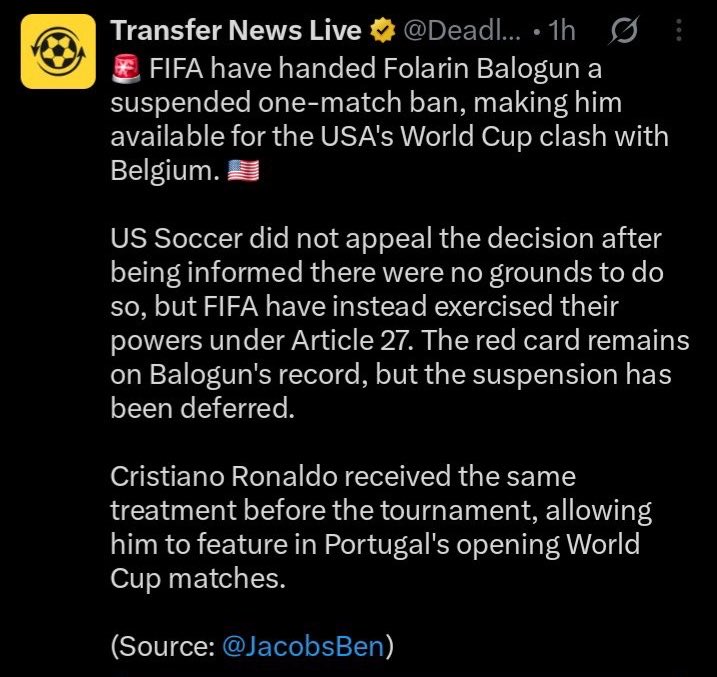 Context Ronaldo tweet media