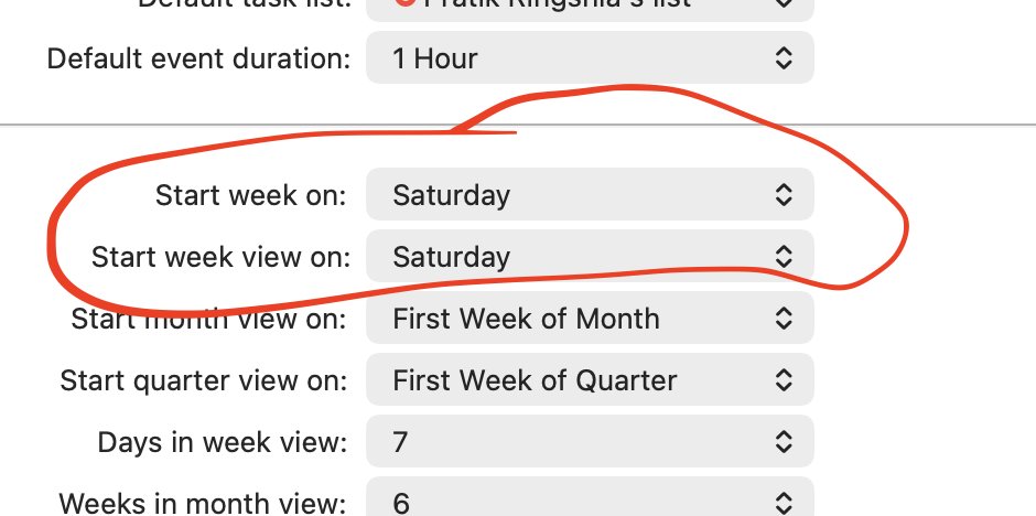 thetikiverse's tweet photo. make them weekstarts, not weekends

experimenting with starting my calendar on Saturday, instead of Sunday/Monday https://t.co/SaWNeZAPWi