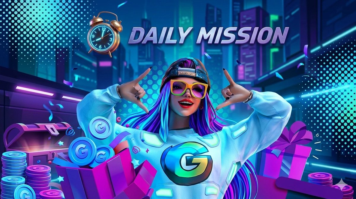 GoPlayFlux's tweet photo. Your Daily Mission Is Waiting 🎁 Complete it and win up to 1M G Coin 💎 Join now and claim!

https://t.co/Io0uOCFPAG https://t.co/2YTkfxJMAY