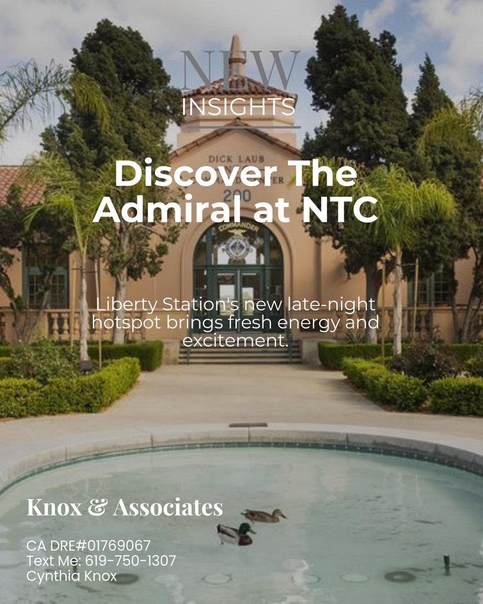 Cknox13's tweet photo. The Admiral at NTC is set to make Liberty Station the new hotspot for late-night dining and vibrant gatherings, think open-air restaurants, historic charm, and more cultural buzz.

Which new spot are you most excited to try first? https://t.co/GIPwkY7jSZ