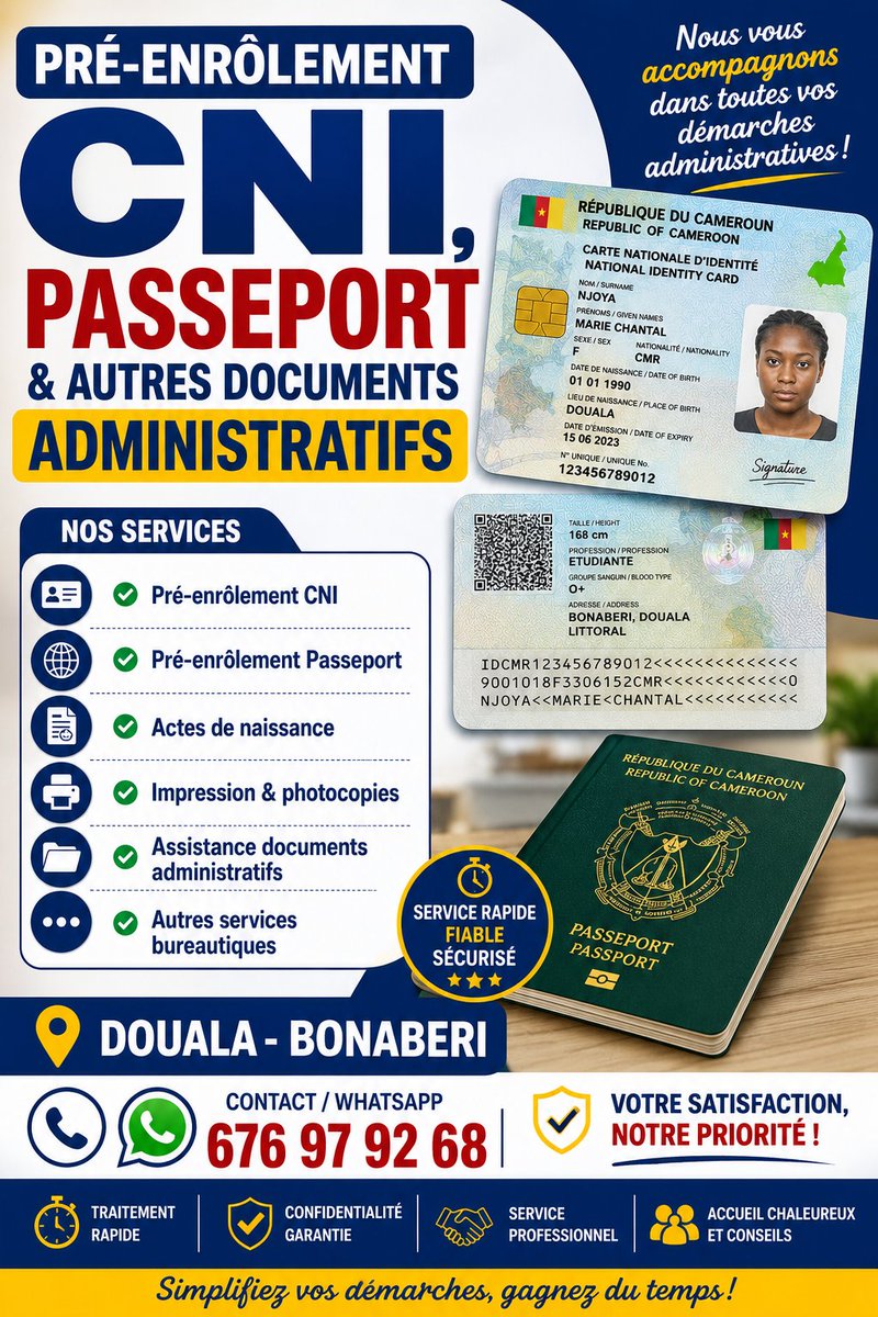 BNgnitedem's tweet photo. S'il vous plaît, égarez vos CNI, afin que je puisse aussi gagner un peu d'argent. 🤭💸😂 Je suis à Douala https://t.co/9doQuycOJ4