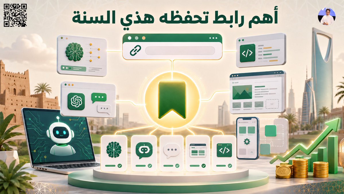 alosefer's tweet photo. نصيحة لوجه الله تعالى🛑 

هذا أهم رابط تحفظه هذي السنة، ممكن يجيب لك دخل إضافي أو وظيفة بإذن الله💰
 
دورات الذكاء الاصطناعي كاملة بالعربي من الأساسيات، إلى Prompt Engineering، و ChatGPT، وحتى بناء المواقع والبرامج بالذكاء الاصطناعي Vibe Coding كلها بمكان واحد، مجانية وبالعربي🇸🇦💯
https://t.co/4docWPv8lB
شاركها، ممكن تغير حياة إنسان🙏