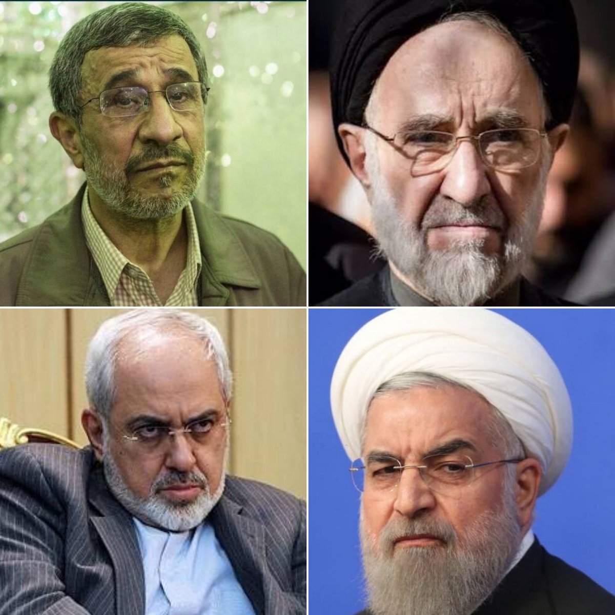 7sardar7's tweet photo. خاتمی؛ روحانی؛ ظریف؛ و ‌احمدی‌نژاد...
نه توی مراسم وداع بودن و نه در مراسم نماز رهبر شهید

جهت ثبت در حافظه‌ی تاریخی ملت مبعوث شده https://t.co/gcRiq9V4Ue