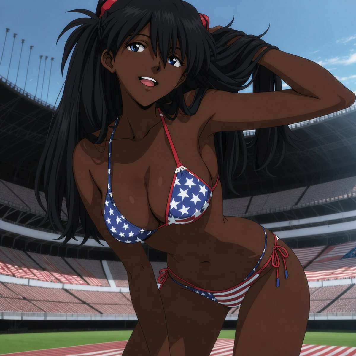 NagaMexa's tweet photo. Asuka raceswap 🇺🇸♠️ https://t.co/n0se7PmJ4u