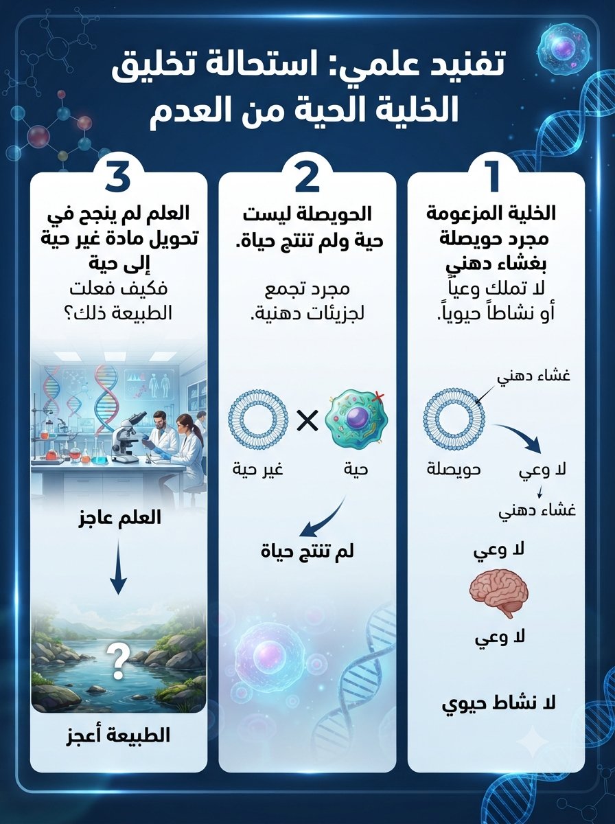Alexanderr9y's tweet photo. استحالة تخليق الخلية الحية من العدم https://t.co/FbCoY8iTtS