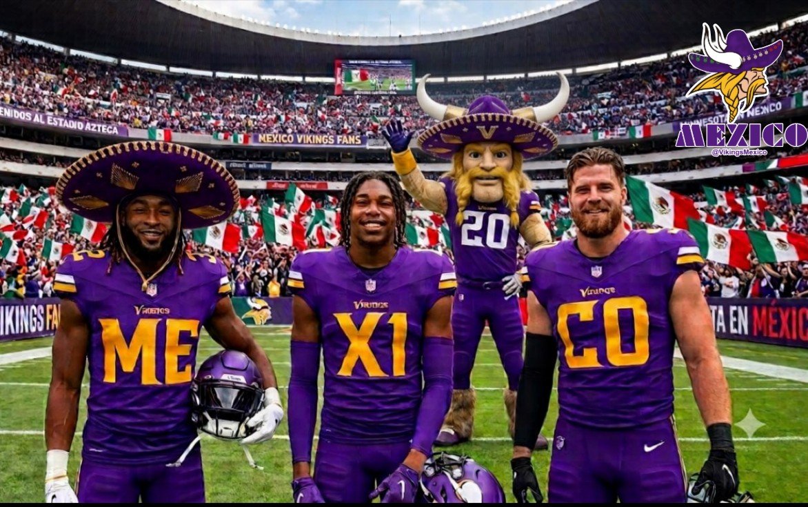 VikingsMexico's tweet photo. ¡Con todo, MÉXICO!

😈🏈 #Skol #MéxicoVikingo #VikingsMéxico #PonteElSombrero y #SúbeteAlBarcoVikingo #20Años https://t.co/kiqYC4yGJg