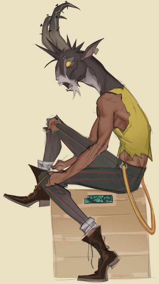 chebuyah's tweet photo. what’s he looking at.. #deadlock #deadlockfanart https://t.co/IildRLxwaY