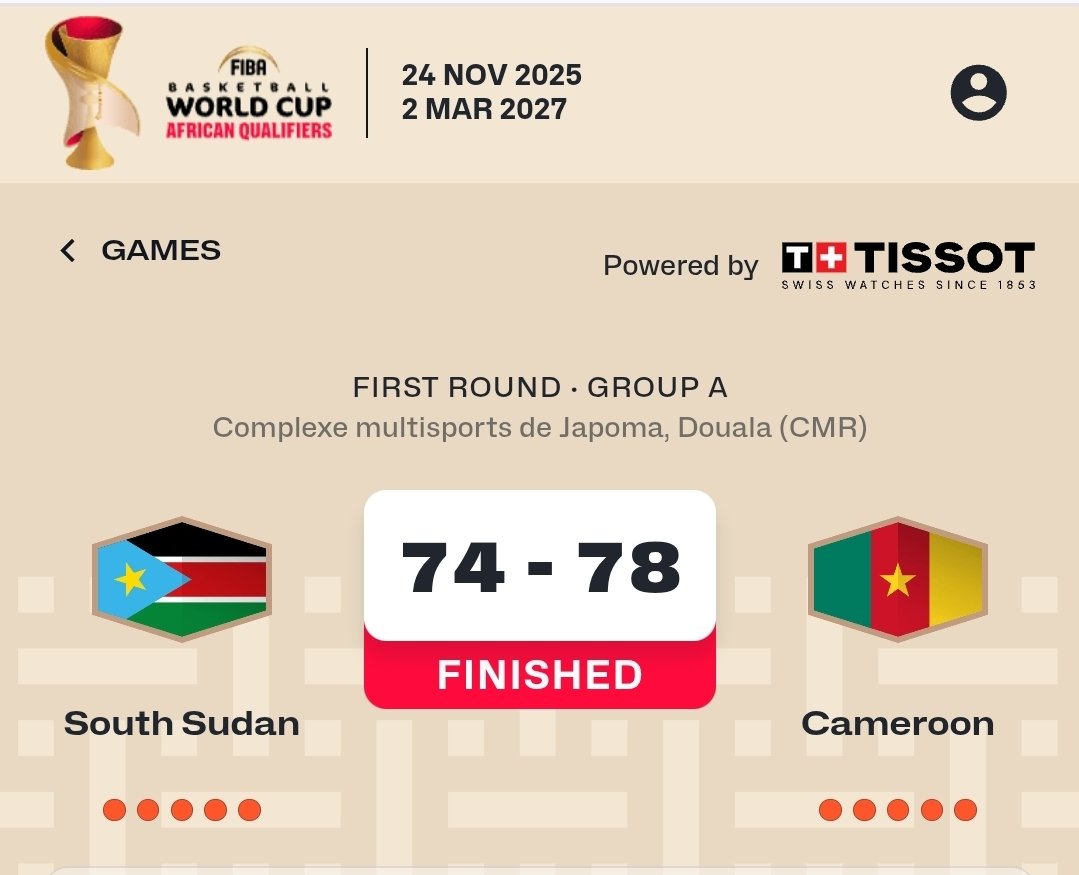 DidierLefa's tweet photo. FIBA BASKETBALL WORLD CUP QUALIFICATION.

LE Cameroun🇨🇲 bat le Soudan du Sud pour la 2e fois d'affilié et finit 1er de son groupe.
Les Lionnes passent au deuxième de ses qualifications. Bravo à  eux🇨🇲🇨🇲🇨🇲🔥🔥🔥🔥

@FIBAWC https://t.co/yRqDZhwU6o