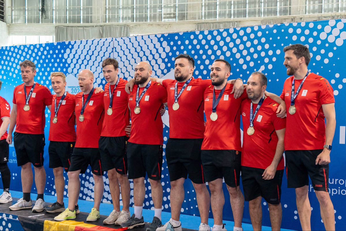 IBSABlindSports's tweet photo. 🏆 BELGIUM ARE CHAMPIONS! 🇧🇪🥇

What an unbelievable performance! Belgium secures the gold medal and the ultimate title at the 2026 IBSA Goalball European B Championships in Thessaloniki! 🇬🇷🔥

Huge congratulations to the entire team! 👏🎊

#Goalball #IBSA #BlindSports #Belgium https://t.co/xhJyZaHgIM