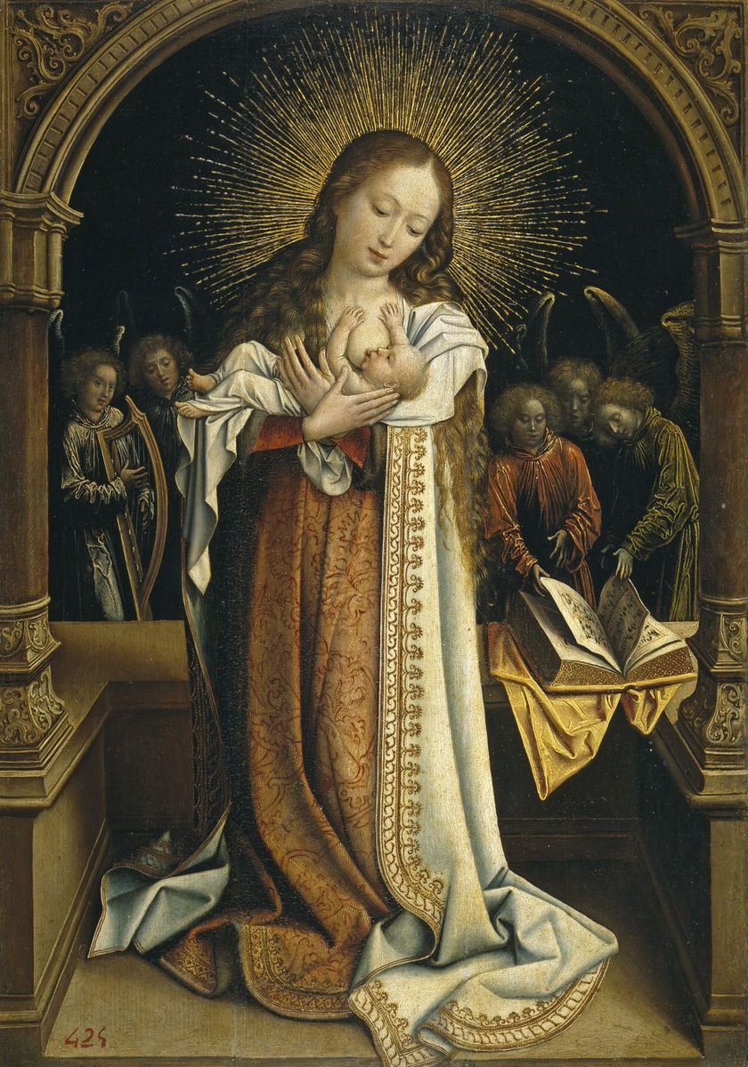 __MarieTherese_'s tweet photo. Holding a newborn makes the humility of the Incarnation all the more incredible. I forgot just how vulnerable &amp; terrifyingly fragile they are. How much must God Himself have trusted the Blessed Mother to make Himself wholly dependant on her? He couldn’t even lift His divine head! https://t.co/5IavrPz7VA