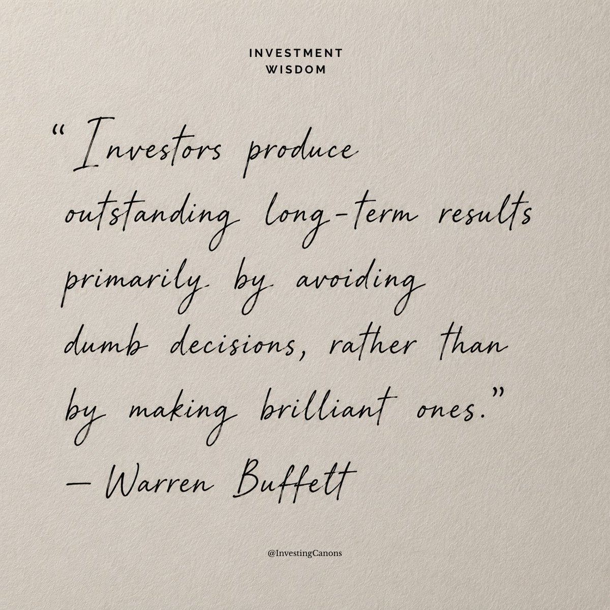 InvestingCanons's tweet photo. Always invert. https://t.co/FQq7RObc0r