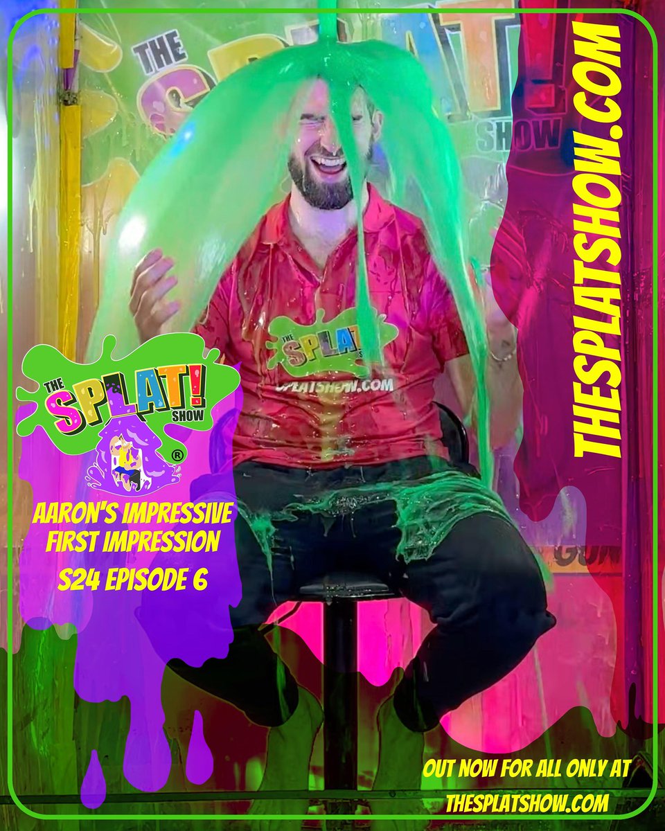 TheSplatShow's tweet photo. Not only is Aaron good at impressions, he also has a great expressive face! As demonstrated during “Going Down!” from his Splat! Show.
Available to all today over at the website!
#gungetank #gunged #gunge #slimed https://t.co/LiEAXhTU6q