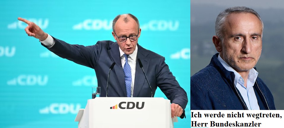 1DavoodHosseini's tweet photo. Sehr geehrter Herr @bundeskanzler Merz,

als junger Mann habe ich mich im Iran, meinem Herkunftsland, politisch engagiert. Die erste Antwort der Führer um Khomeini an uns Kritiker lautete: „Wegtreten." 
Das habe ich nicht getan – bis das System mich einsperren wollte. Man wusste von Demokratie und Freiheit in Europa, also kam ich nach Deutschland.

Aus der Überzeugung, dass politische Beteiligung die Pflicht jedes einzelnen Bürgers ist, trat ich Ihrer Partei bei. 
Doch schon bald erkannte ich: Die Regierung handelt nach eigenem Ermessen – ohne Rücksicht auf den Willen und das Wohl der Mehrheit. Abschaffung der Kernkraft, Asylpolitik und vieles mehr.... 
Selbst auf Kreisverbandsebene wollte sich niemand mit kritischen Themen auseinandersetzen.
Ich dachte, es liege an Angela Merkel – an ihrer Ideologie, der alle folgen mussten.
Von Ihnen hatte ich gehört und mich sehr gefreut, als Sie in der Partei wieder aktiv wurden – bis zur Übernahme der Parteiführung und schließlich des Kanzleramts. 
Es schien, als sei endlich die Zeit gekommen, in der Deutschland wieder das Land wird, von dem ich in meiner Jugend gehört hatte.

Seit eineinhalb Jahren regieren Sie dieses Land genauso wie Angela Merkel. Die Wirtschaft – die wichtigste Säule jeder Gesellschaft – liegt am Boden. Und wenn man Sie kritisiert, erhalten wir dieselbe Antwort, die ich einst von Khomeini kannte: "Wegtreten."

Seit zwei Tagen frage ich mich: Wohin soll ich wegtreten?
Wir haben hier über 30 Jahre hart gearbeitet, ein schönes Leben aufgebaut und fühlen uns wirklich zu Hause.
Daher werde ich nicht wegtreten! Ich kämpfe für diese zweite Heimat – Deutschland.
Nach meinen Möglichkeiten werde ich alles dafür tun, Sie aus dem Kanzleramt zu verdrängen.