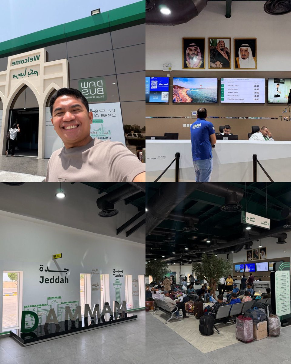 jimreydaps's tweet photo. تحوّلٌ مذهل في محطة حافلات الدمام.

شكرًا للمملكة العربية السعودية على جهودها الدؤوبة في تحسين حياة كل مواطن ومقيم. المحطة نظيفة ومنظمة، وتتمتع بخدمة عملاء ممتازة، ما يجعلها مثالًا حيًا على التقدم الملموس.

إلى اللقاء في المرة القادمة يا الدمام والخبر.

#saudiarabia https://t.co/tyBqnevrSD