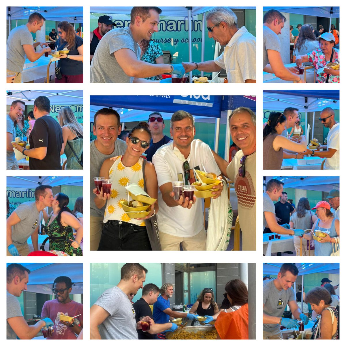 AJMesaGarrido's tweet photo. Hoy, domingo, disfrutando de las fiestas de mi barrio, Buenavista, en el reparto de paella y sangría junto a mis vecinos. https://t.co/yHSEdxzOLX