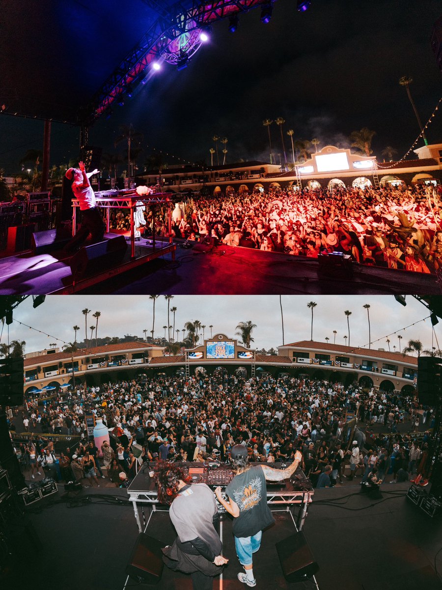 TeamBandL's tweet photo. Took over the San Diego Fair on 4th of July. Shoutout the incredible artists who joined us:

Boombox Cartel
Habstrakt
Saka &amp; Fly

First time bringing B&amp;L to a fair and SD pulled up strong. 

📸: @dnz_media https://t.co/niQPEIdYLU