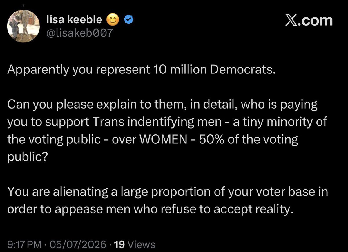 surgedupgrape's tweet photo. @lisakeb007 @slam8000 @Gaydio @PrideInLondon hmmm are you sure? (in case you can’t comprehend what your tweets imply, you’re pretending that trans women don’t actually exist) https://t.co/2GUONbh386
