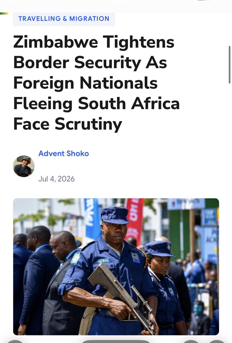 JacintaNgobese's tweet photo. Zimbabwean government is tightening its border to avoid ppl from other countries who are coming from South Africa coming in!! Babazani… https://t.co/fMfRqQ5IKs
