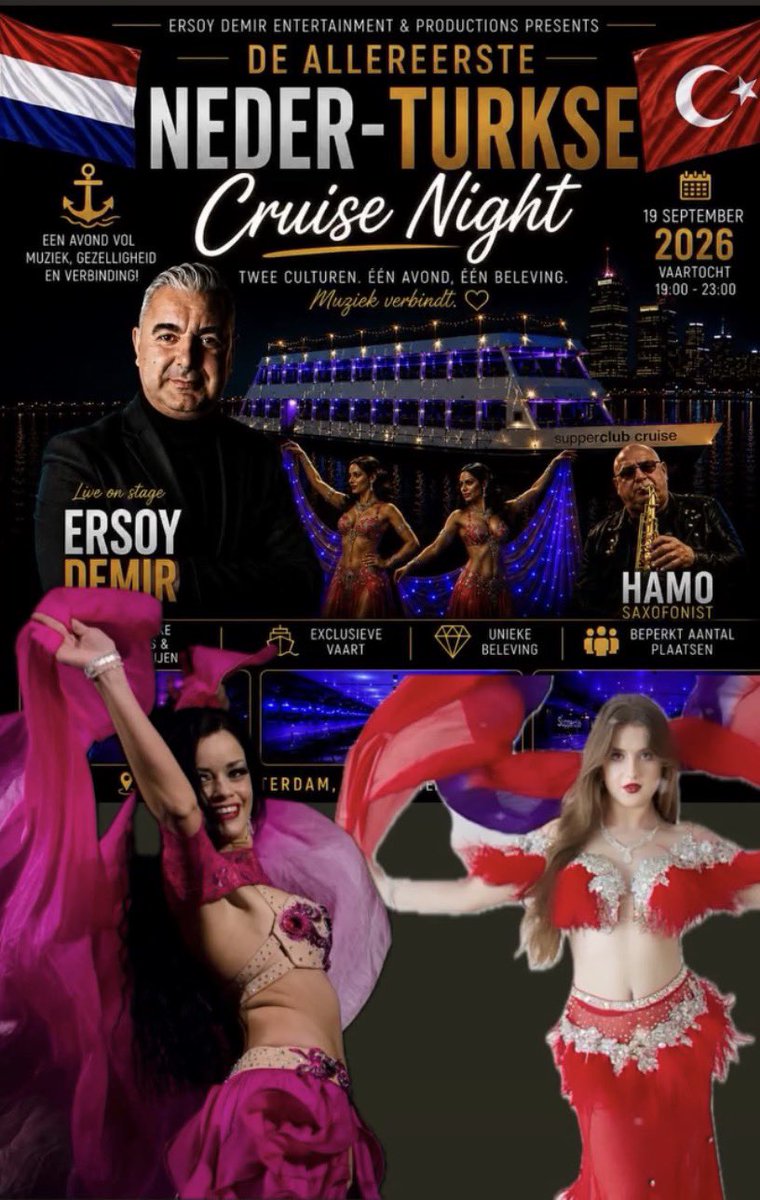 SheilaRaqs's tweet photo. Een cruise met zang. dans & veel gezelligheid 🫶❤️🎊 https://t.co/rOYyQnyO6Y
👉 Jij kunt ook leren buikdansen – doe mee met een proefles!
#Sheilabuikdanscentrum #movewithgrace #Dansstudiomeijers #buikdanslessen
#buikdansschool https://t.co/gAU8kicxNJ