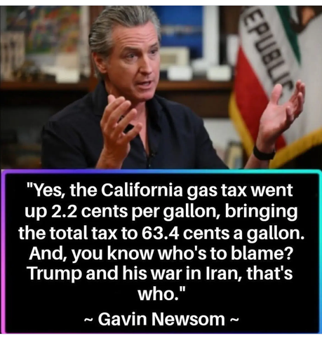 RockyMtMama1's tweet photo. Notice he blames Trump when clearly it's a 2.2cent per gal that is a STATE tax not a federal tax. He can spin it all he wants but Americans are NOT stupid https://t.co/D2CXOiC0lb