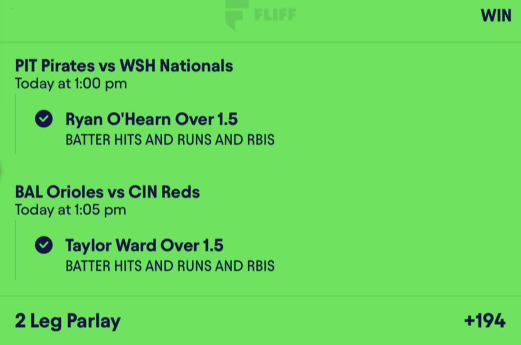 MoreGrace57795's tweet photo. Cash 💰 💰 another 2 bet HRR lay✅✅

Ryan O’Hearn 1.5 HRR⚾️
Taylor Ward 1.5 HRR⚾️ https://t.co/ilziaDsWmh