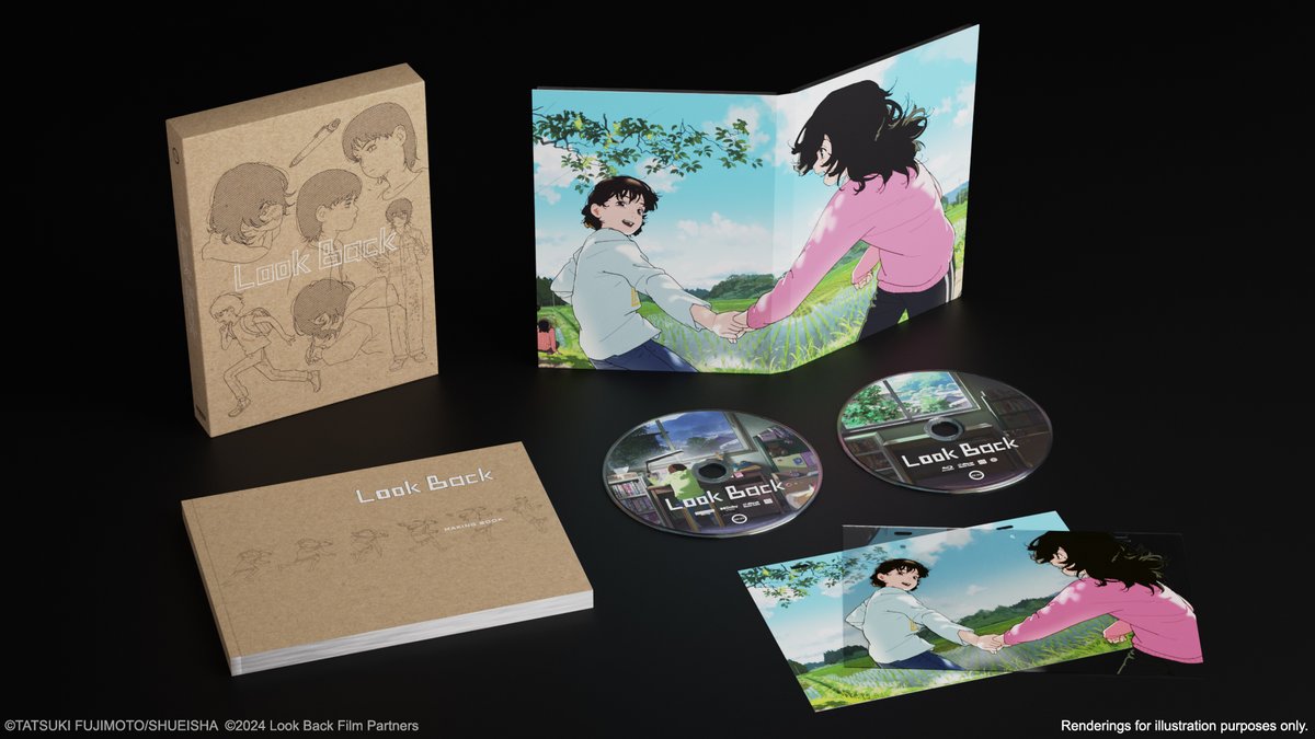 GKIDSfilms's tweet photo. LOOK BACK 4K UHD Collector's Edition ✍️

- Audio commentary w/ director Kiyotaka Oshiyama &amp; key animator Toshiyuki Inoue
- 160-page visual book
- Cel-style sheets
- Over an hour of bonus features

OUT ON SEPTEMBER 8
https://t.co/zHpABQWvIj https://t.co/BOWaDyBg0p