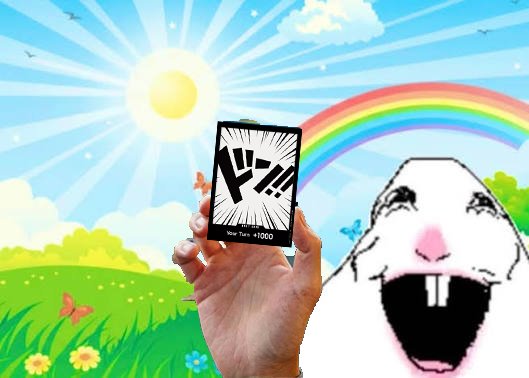sidneyOPTCG's tweet photo. "I see you looking at One Piece cards, how do you like this one I just got?" 😋🌈 https://t.co/RRRfuqTMam