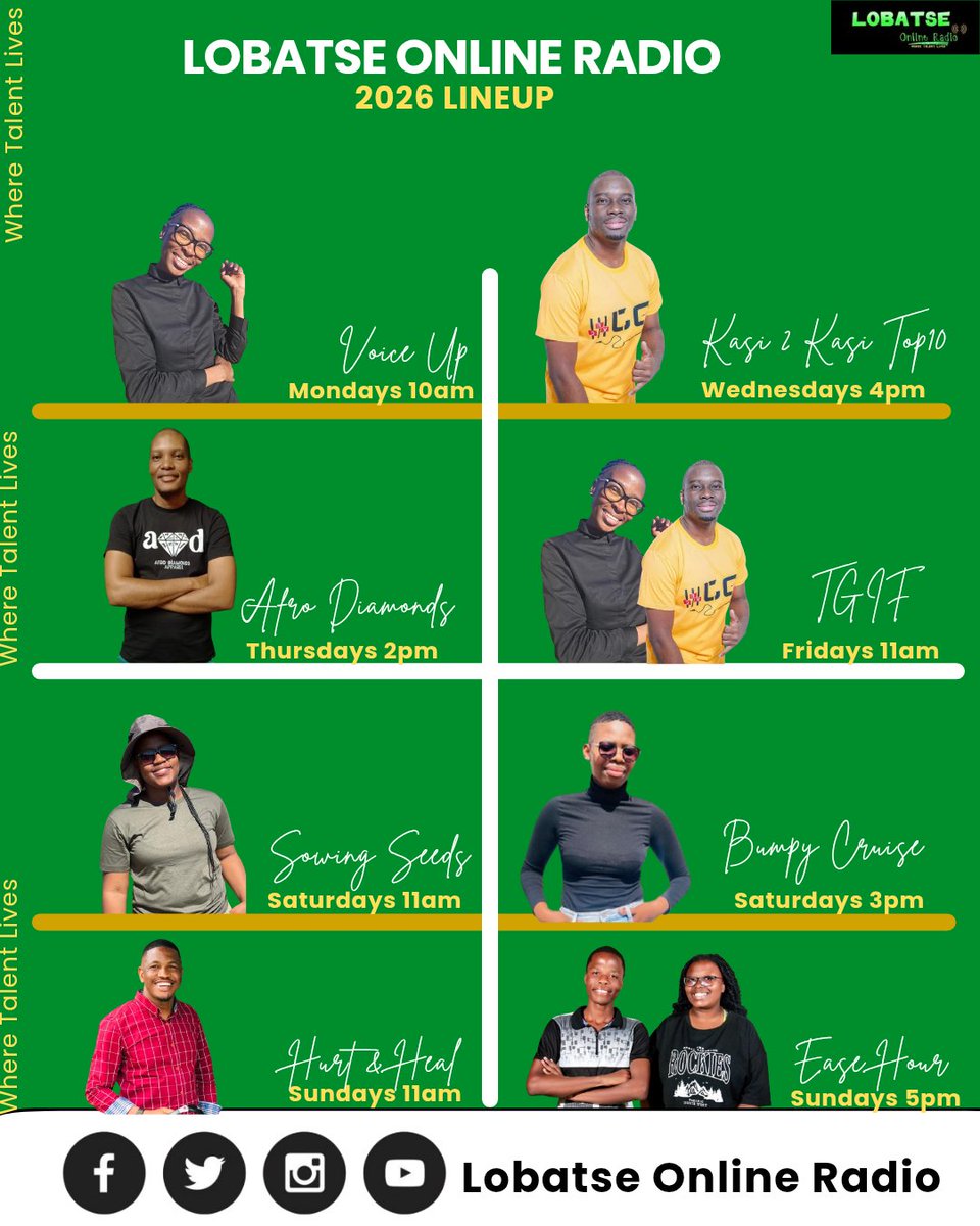 LobOnlineRadio's tweet photo. Where Talent Lives 💚 https://t.co/BpRi8xQyXc