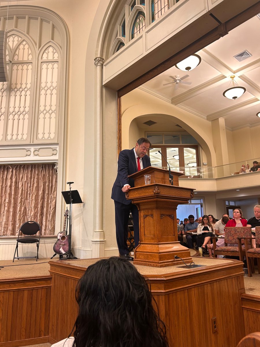 AndersonCa4775's tweet photo. What a joy from the Lord it was to see Mark Dever back in the pulpit today, preaching at @chbcdc for the first time since his near-fatal cardiac event on Memorial Day. 

Grateful for the Lord’s preserving grace and His continued faithfulness. https://t.co/QQIu9t3M61