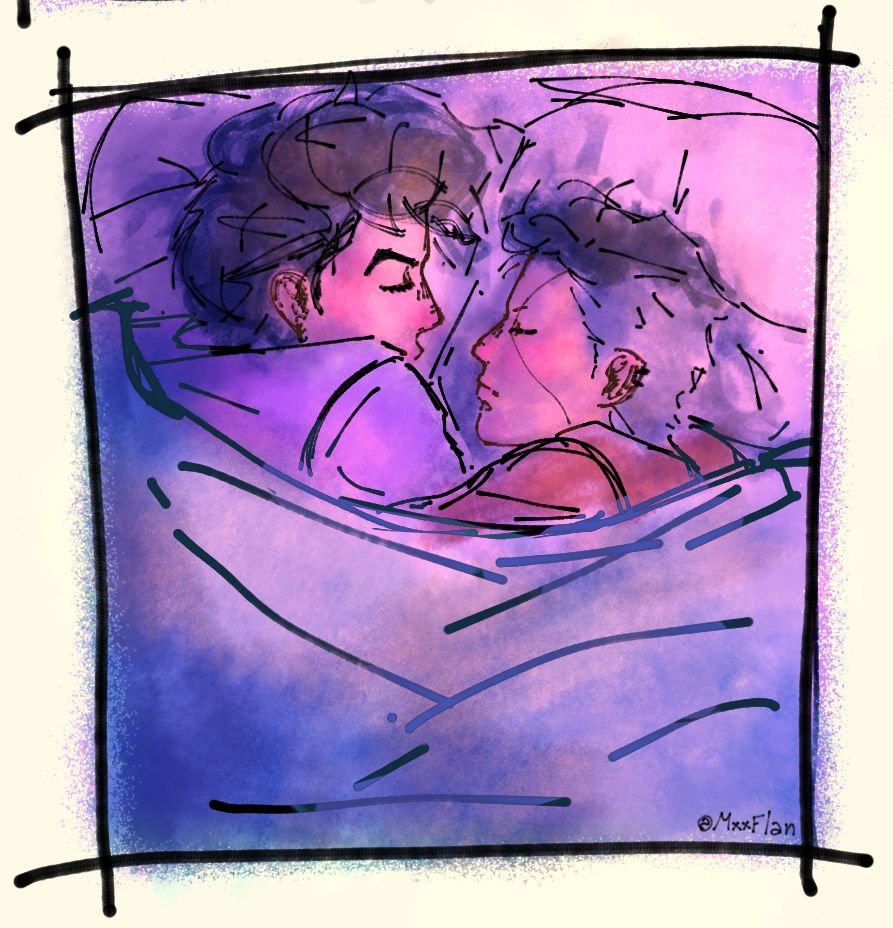 MxxFlan's tweet photo. Nada mejor que acurrucarse juntos para pasar el frío, ¿verdad?
#fanart #josuyasu https://t.co/UJKODxIF18