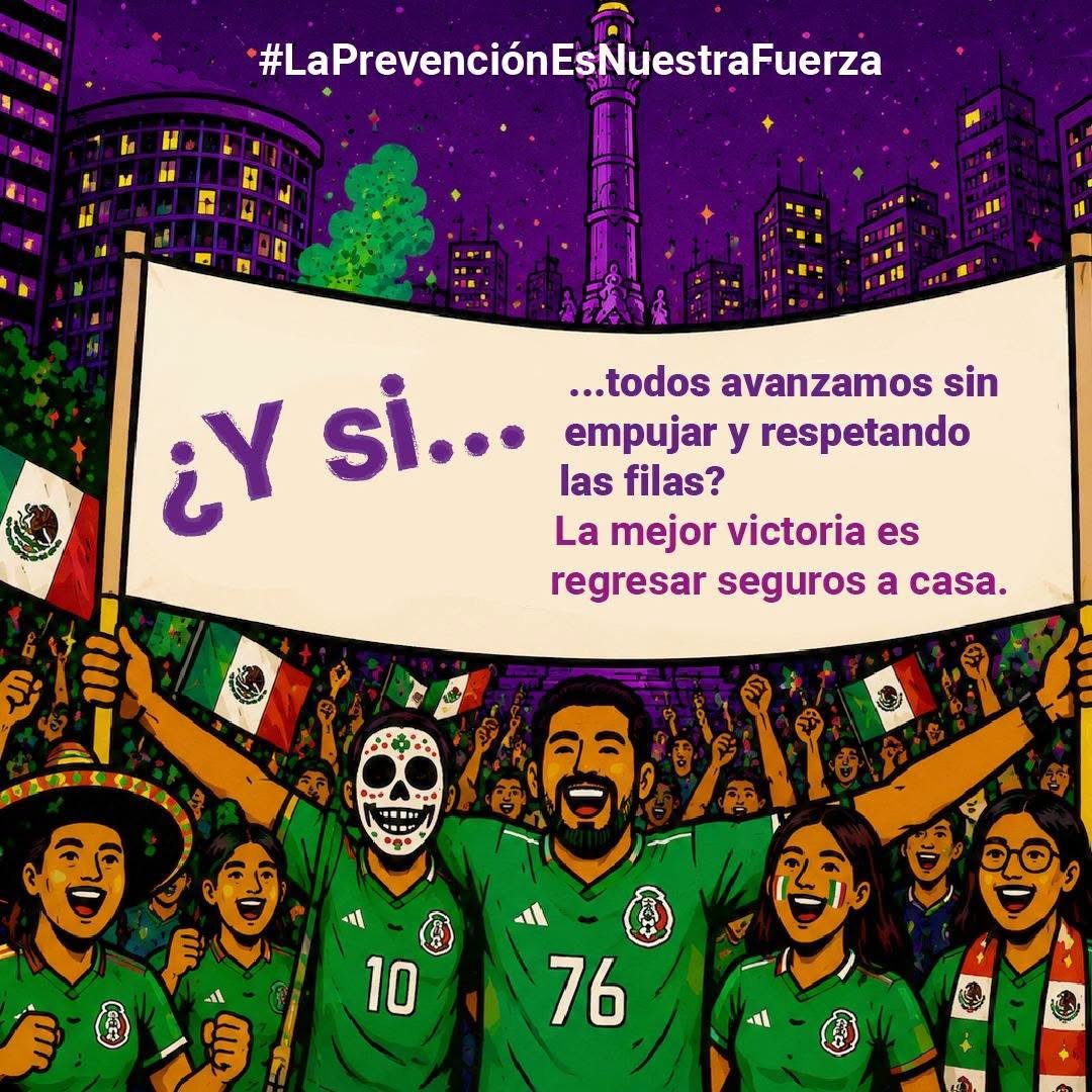 Distrito14IECM's tweet photo. En el marco de las celebraciones globales por la COPA MUNDIAL FIFA 2026. ¡Celebra de manera responsable! https://t.co/cct4Tsae0M