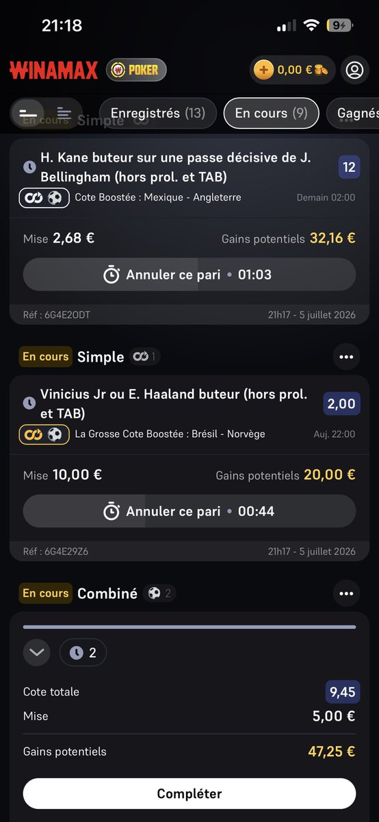 valetflou's tweet photo. @Zamo93z @pitane712880 Trop tard j’ai cash out 18 pour miser, pas grave tu vas encore nous régaler ✅✅ https://t.co/bV7lB5p004