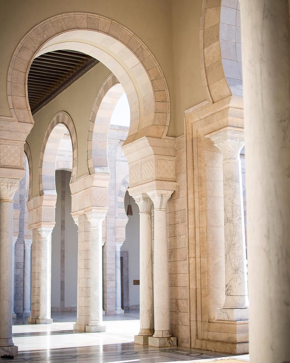 Tunisianesque's tweet photo. 🕌📸 • Mosquée Malik Ibn Anas, Carthage :

Chef d’œuvre moderne de l’architecture tunisienne, achevée en 2003, elle a été décorée entièrement par les artisans de la médina de Tunis.

Preuve qu’il est tout à fait possible d’allier héritage d’hier et normes d’aujourd’hui. https://t.co/OkL8hlOAXF