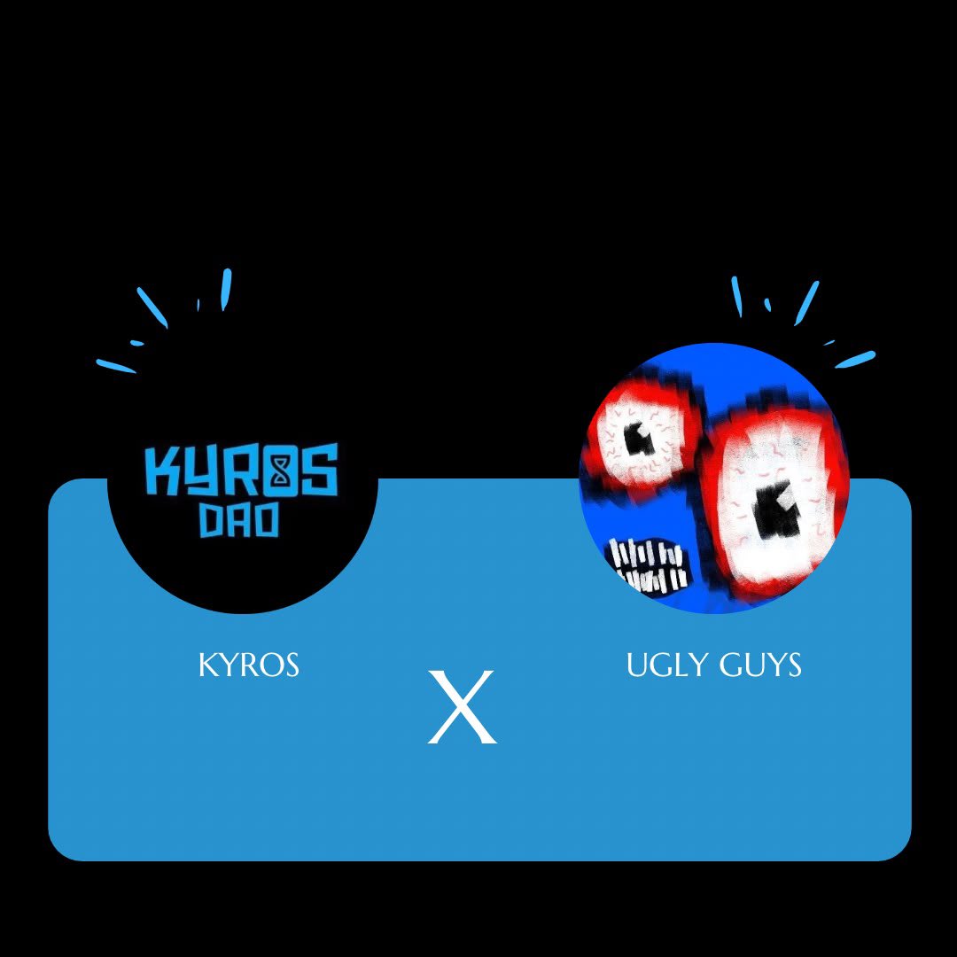 Kyros2O's tweet photo. Kyrosians are excited to announce our collaboration with @uglyguysNFT 

uGLy gUYs is a 5,302-piece hand-drawn collection launching on the Ethereum Mainnet, inspired by pure abstract expression.

Raffle details are now live in our Discord. https://t.co/nD5lGuroQM