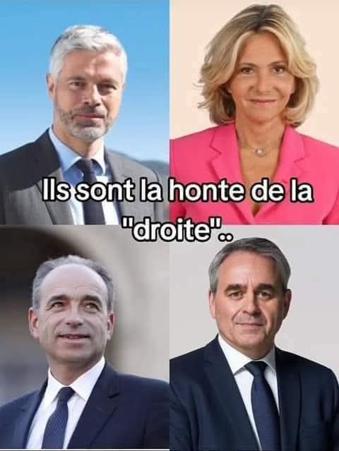 daniel_pilotte's tweet photo. 😡😡😡 Voici quelques spécimens de la Droite Molle qui sont complices de la catastrophe de la France et de sa dette Abyssale 😡😡😡 https://t.co/YlkprcuGmk
