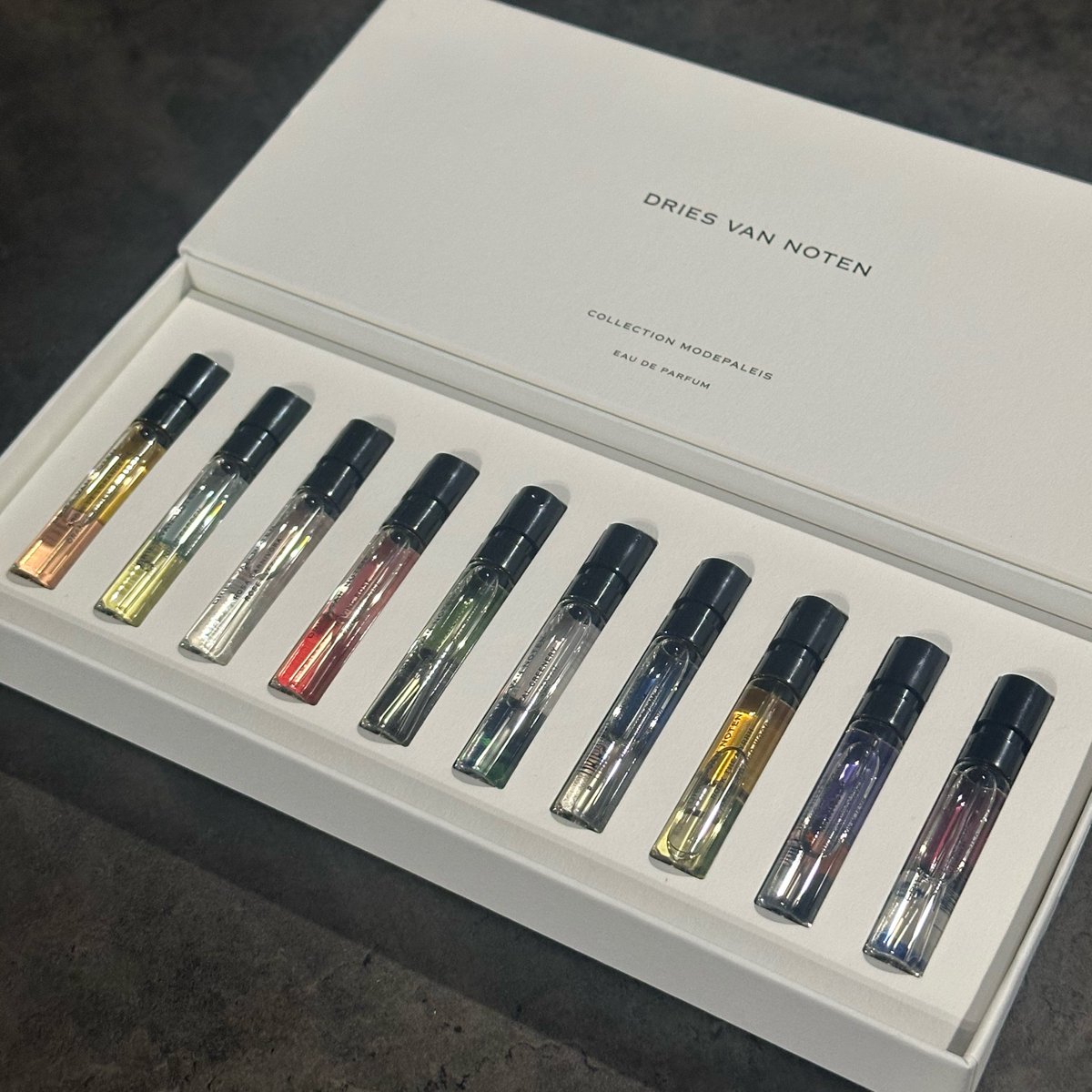 marianisgone's tweet photo. trying out the dries van noten perfume range https://t.co/oYeFFLE4FK