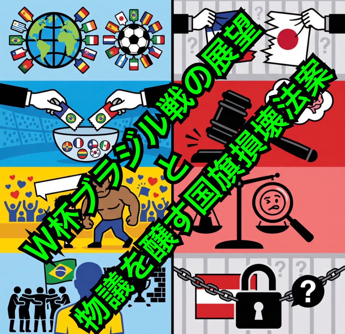 hgnirinta's tweet photo. Ｗ杯ブラジル戦の展望と物議を醸す国旗損壊法案

6月26日収録の「気になるニュース」
４８チーム制が生む波乱と伏兵カーボベルデの躍進
恣意的運用の恐れがある「国旗損壊罪」への強い懸念

#standfm

https://t.co/v8yP4FCXKQ

#podcast ＃音声配信
#孤独のはがないラヂオ #10分ユーゾーt https://t.co/SWWk7tyvxw