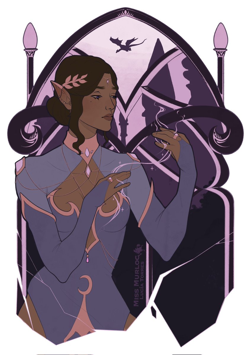 MissMurloc's tweet photo. 🎭 #artfight #artfight2026 🎭
Larie remembering Dalaran through illusions, for @Rebcebab ✨ https://t.co/nVyVgWwTIV