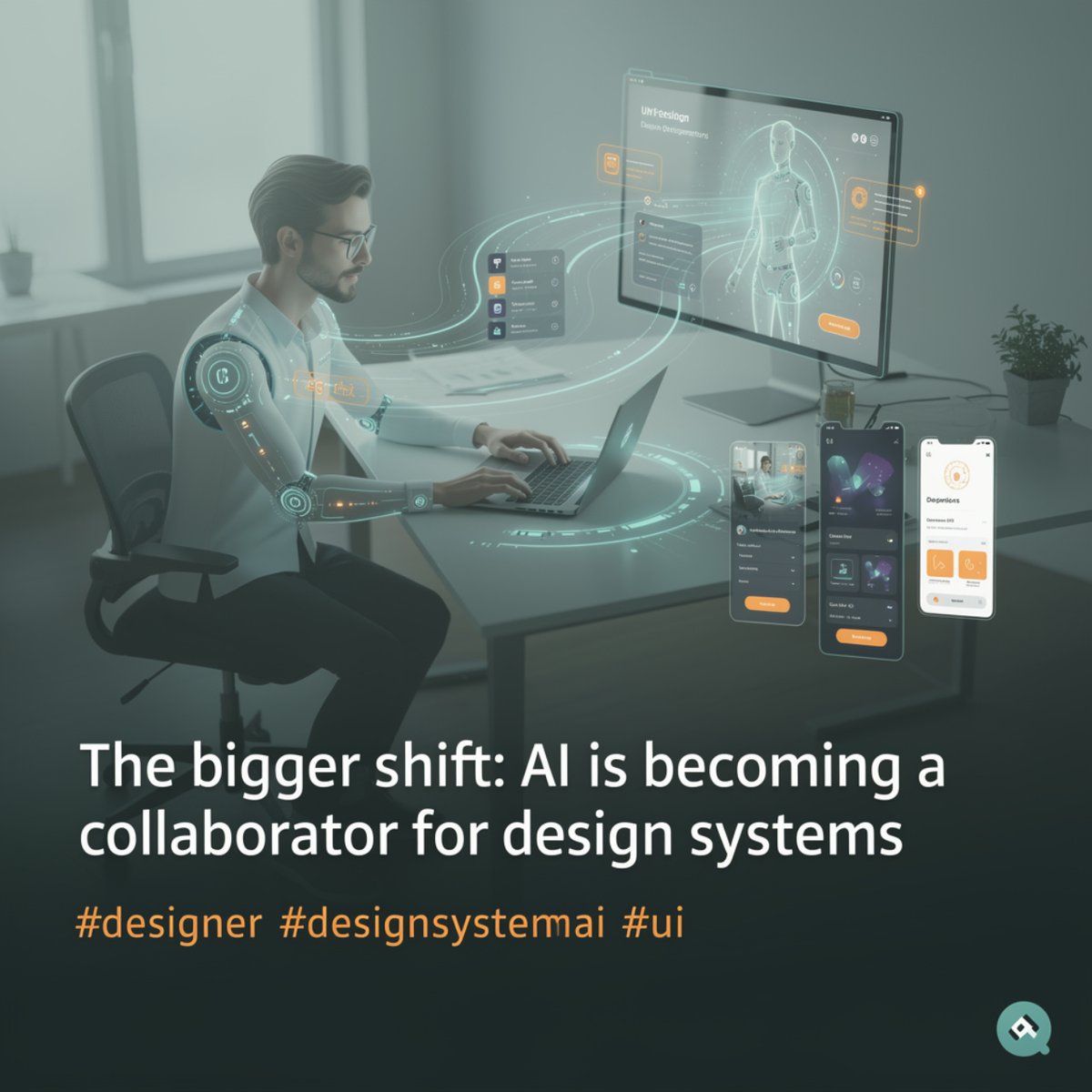 KalpickSharma's tweet photo. Everyone talks about AI generating UI.
I think that's the least interesting part.
The bigger shift?
 AI is becoming a collaborator for design systems. #designer #designsystem #ai #ui https://t.co/Wd5waFx1EI