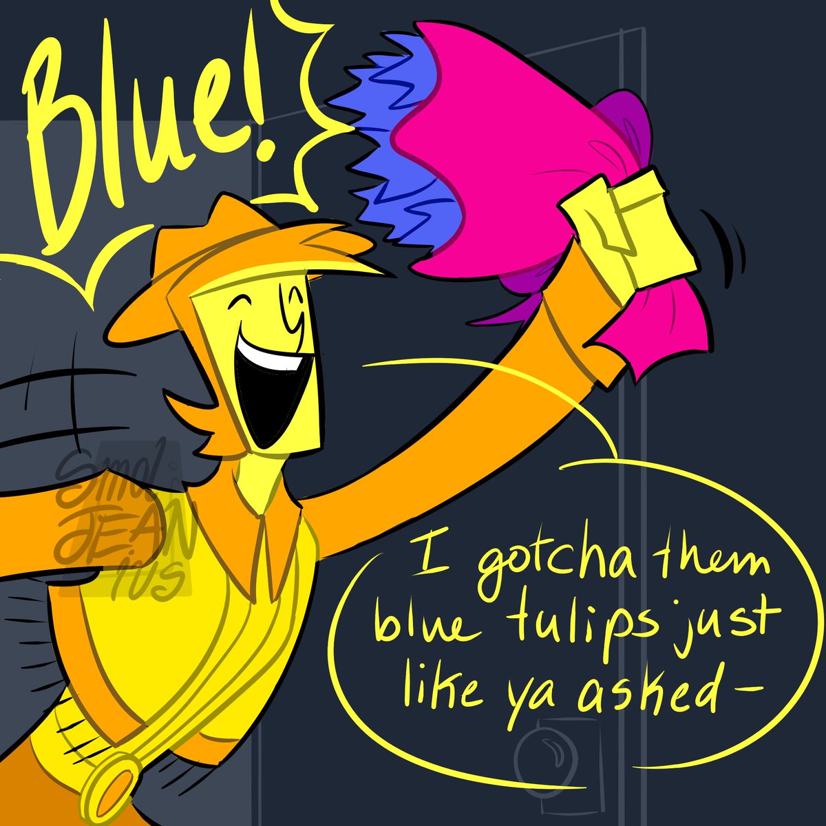 smoljeanius's tweet photo. (1/2) #deltarune #yellow #blue #deltarunespoilers https://t.co/mIPGsPkcbF