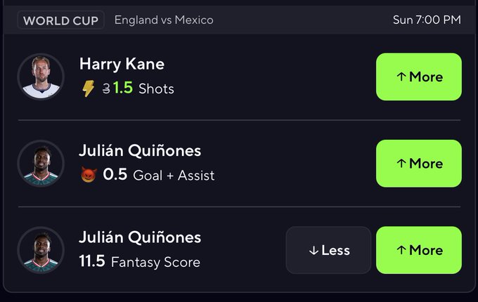 green_locks0's tweet photo. SOCCER ⚽

Harry Kane 

Julian Quinones 2

Discord link access more picks 
                      ⬇️
https://t.co/0vAMCxQEVM

#PrizePicks #GamblingX #PlayerProps #tennis #ATP #WTA #Grassseason #TennisPicks https://t.co/JlrFLKCnFq