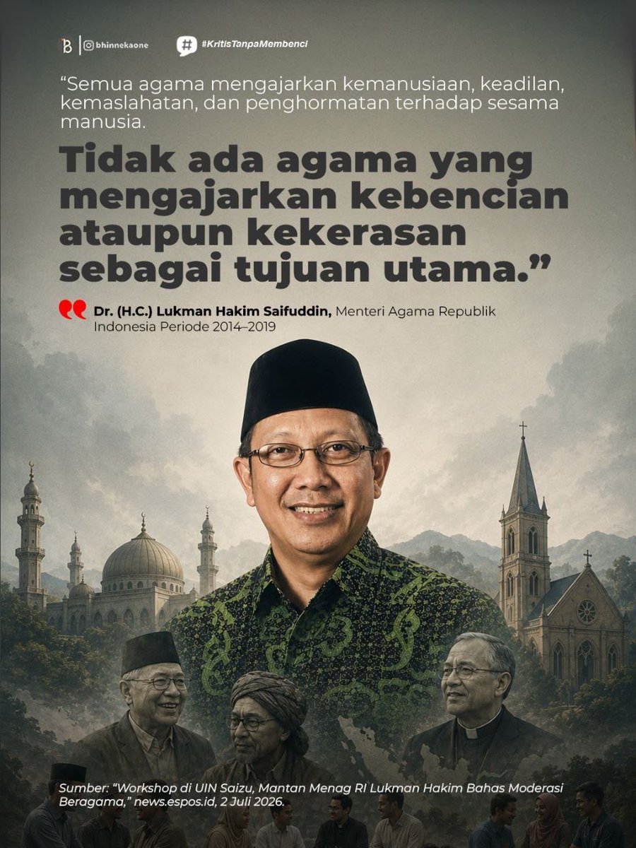 KawanuaModerat's tweet photo. Moderasi Beragama.

#kritistanpamembenci
#tolakradikalisme
#kawanuatoleransi https://t.co/zisEyZcW0i