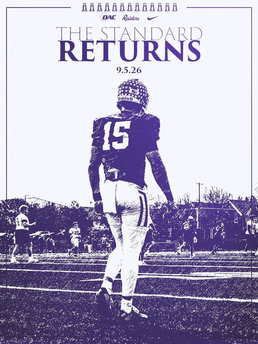 MountUnionFB's tweet photo. 2 months until kickoff. 
New year, same standard. 
#GoRaiders https://t.co/6zQPdGO7y0