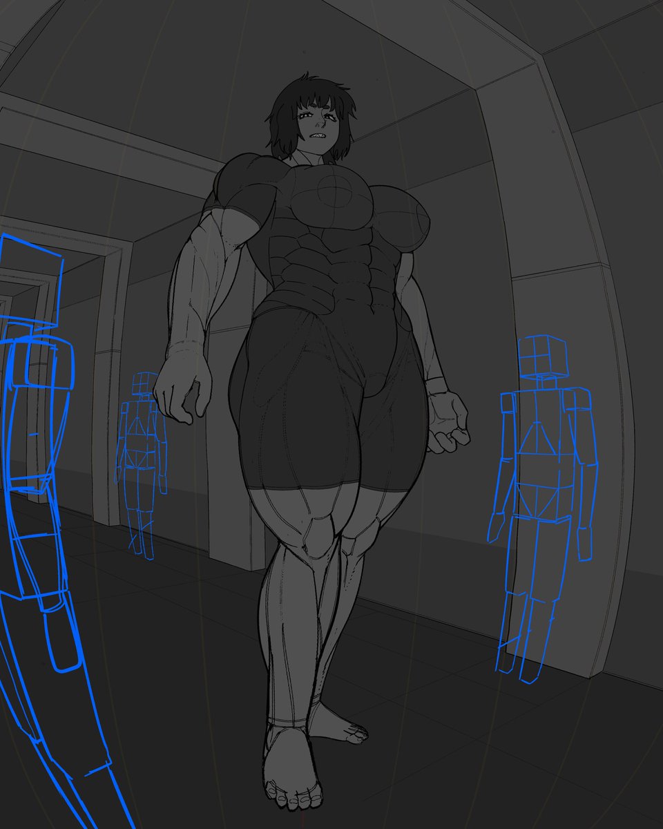 ZeFellowBud's tweet photo. I have chosen size 2.

Which funnily was the most difficult to draw. Since i had to consider much of how it attached to the pectorals.

But yeah. Armor and suits may come. https://t.co/w4TNBH8aqm
