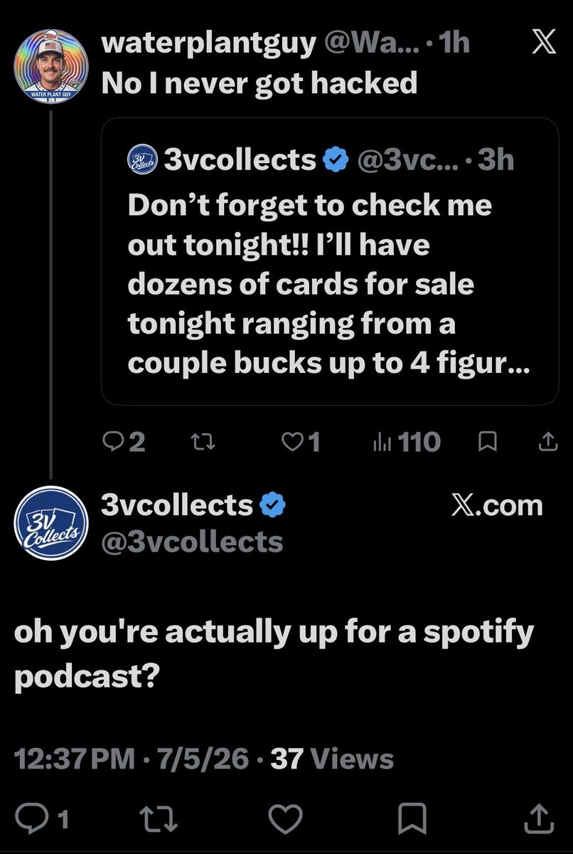 Waterplantguy1's tweet photo. @Support this person has my account. They are talking to themselves. I’ve emailed several times with proof that this is my account.  I’m logged in to an old one now for this. They locked me out of the 2 factor authentication. Please RT for visibility @WaxMetrix https://t.co/7eIZoqLhFS
