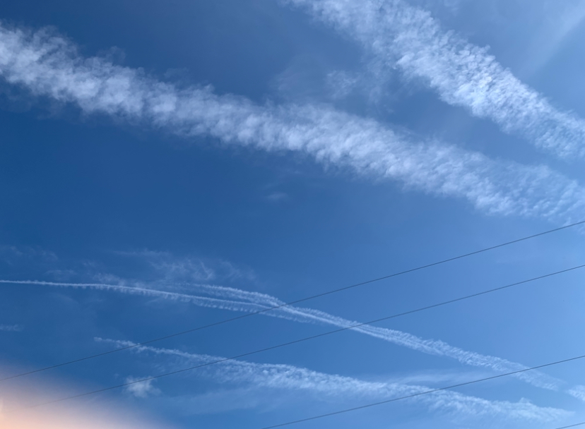 TUKK_RIVERS_'s tweet photo. Lee, @epaleezeldin  I could have sworn that you proclaimed an end to spraying dangerous heavy metals into our breathing air
Yet this morning I looked up and saw these perfectly naturally occurring "clouds" <sarc>being created by airplanes https://t.co/LqY1NeqvJM