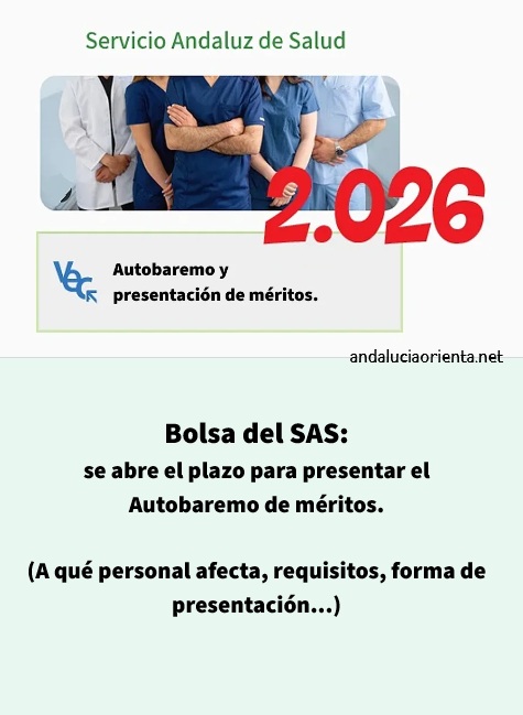 orienta_and's tweet photo. 📌Bolsa del SAS: se abre el plazo para presentar el Autobaremo de méritos (a qué personal afecta, requisitos, forma de presentación...). https://t.co/m5dy90NRHr
#BolSAS #bolsaSAS https://t.co/Pjq6del40V